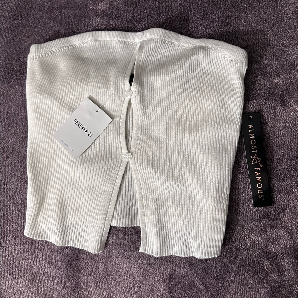 Forever 21 
Sweater-Knit Cutout Tube Top
Size: S